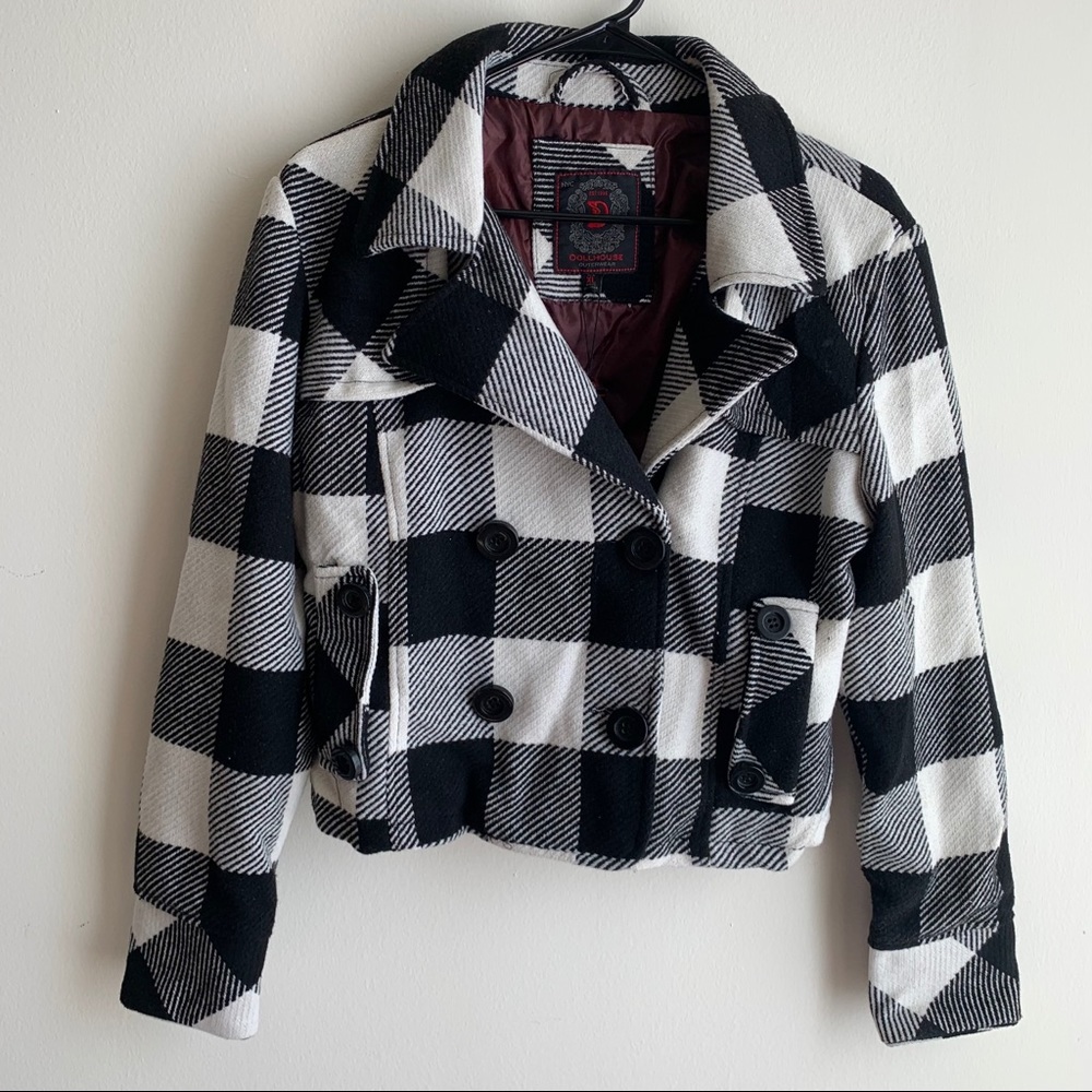 NWT Dollhouse checkered jacket